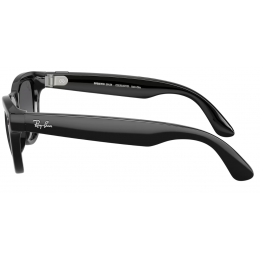 Умные очки Ray-Ban Meta* Skyler Gen 2 Shiny Black, Поляризационные линзы Polar Gradient Graphite (RW4014)